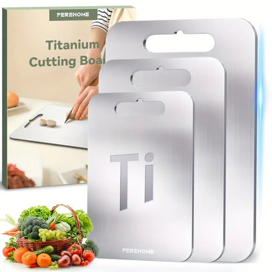 3pcs Titanium Cutting Board, Kitchen Cutting Board, Food Grade Double-Sided Cutting